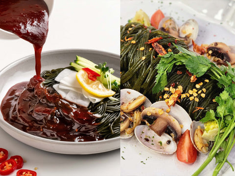 seaweed noodle recommended plating