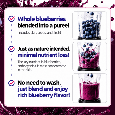 Malgeun Farm Organic Blueberry Puree Sticks  20ml x 14 Packets