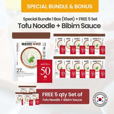 [BUY 1 BOX GET FREE 5] Tofu Noodle Set with Bibim Sauce