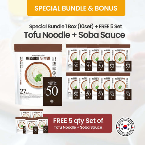 [BUY 1 BOX GET FREE 5] Haechomiin Tofu Noodle with Soba Sauce