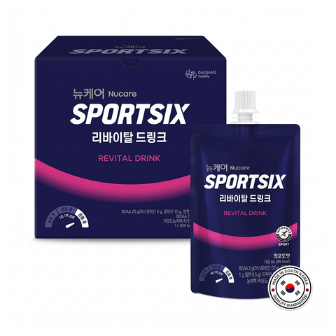 SPORTSIX REVITAL DRINK (100ml x 10 packs) / 뉴케어 스포식스 리바이탈 드링크 100mL 10개입