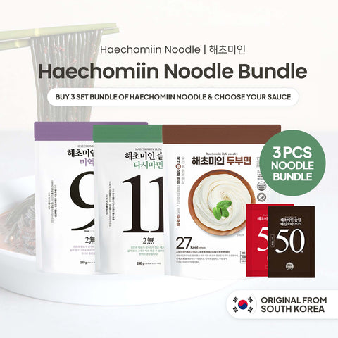 [SPECIAL BUNDLE] Haechomiin Noodle Set Tofu Seaweed Kelp with Sauce