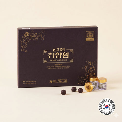 GEUMSAN GINSENG Samjiwon Chim Hyang-Hwan: Premium Korean Red Ginseng & Agarwood Pill