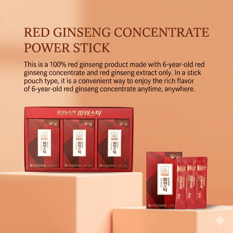 GEUMSAN GINSENG Korean Red Ginseng Concentrate Power Stick (6 Years Old)