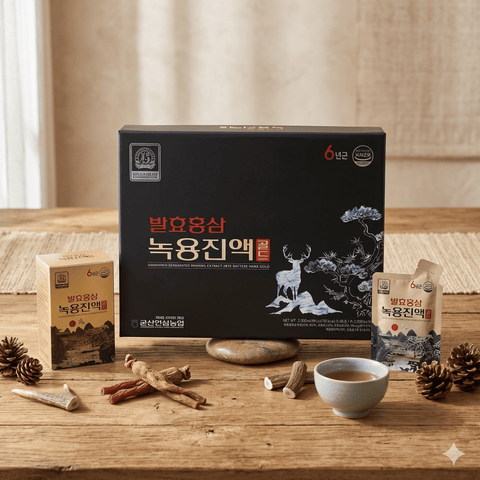 GEUMSAN GINSENG Fermented Red Ginseng and Deer Antler Extract Gold | 50ml x 40PCS