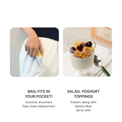 BALBOA Low Sugar Crispy Granola Bar  Plain 20g 12 Pack / 저당 크리스피 그래놀라바 플레인 20g 12개입