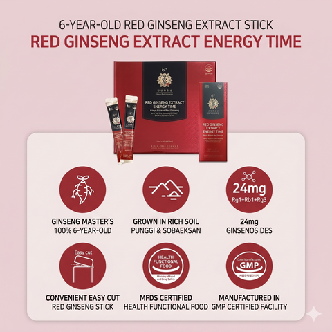 KIM’S RED GINSENG Red Ginseng Concentrate Energy Time 10ml x 30PCS