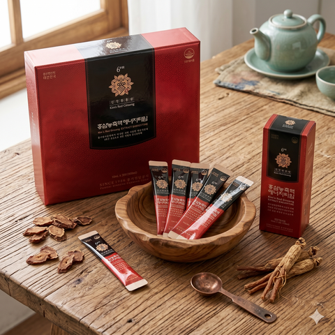 KIM’S RED GINSENG Red Ginseng Concentrate Energy Time 10ml x 30PCS