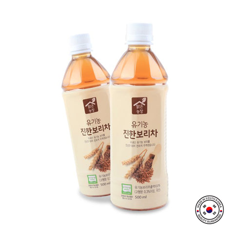 Korean Organic Barley Tea Drink 500ml x 20 pcs/ 맑은농장 유기농 진한 보리차