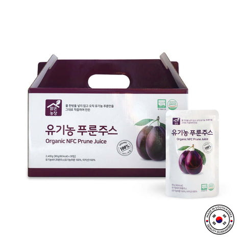 Korean 100% Organic Prune Juice 80ml x 30pcs / 유기농 푸룬주스