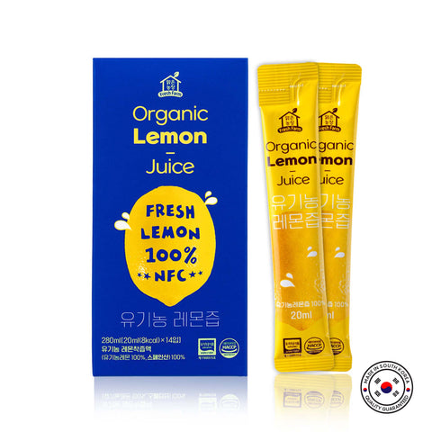 100% Organic Lemon Juice Sticks 1 box x 14 pcs / 유기농레몬주스