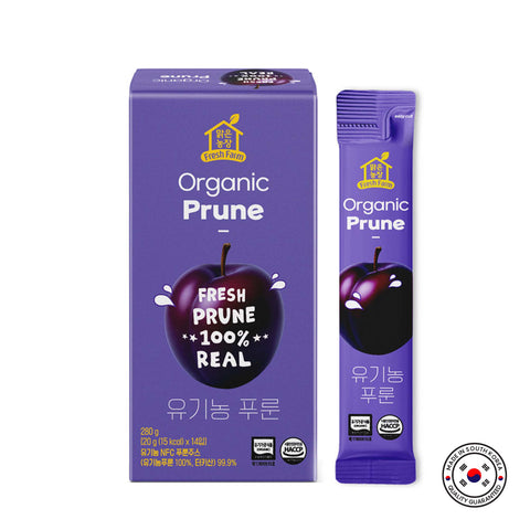 Organic 100% Prune Juice Sticks 20g x 14 Packets / 유기농푸룬