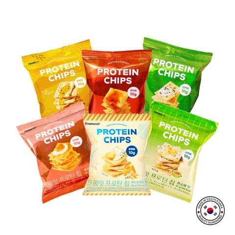 Fromeat High Protein Chips Variety 6 Flavor Assortment / 프롬잇 프로틴칩 단백질 보충 과자 간식