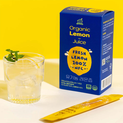 100% Organic Lemon Juice Sticks 1 box x 14 pcs / 유기농레몬주스