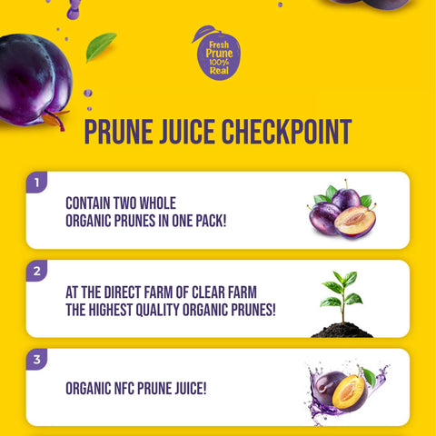 Organic 100% Prune Juice Sticks 20g x 14 Packets / 유기농푸룬