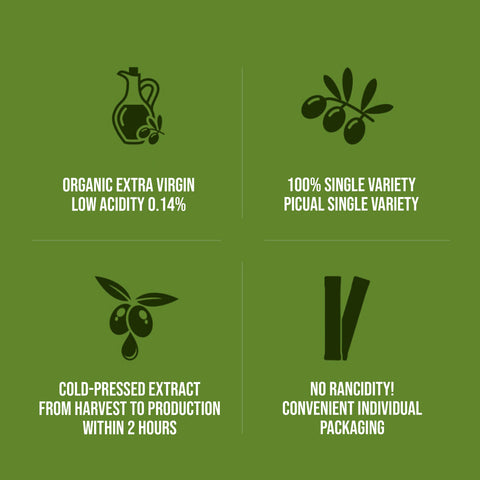Extra Virgin Olive Oil 100% Stick Olive Oil 1 Box x 14 pcs / 유기농올리브오일