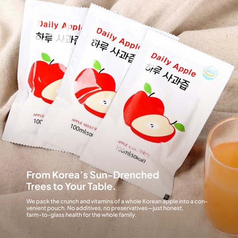 HARU Apple Juice Boxes – 100% Fruit Juice, 100ml × 30 ea / 하루건강 사과 즙