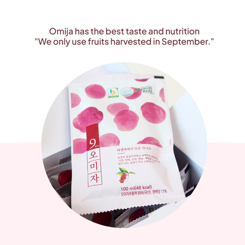 Mungyeong September Omija Juice Value Pack 100ml x 50pcs / 9월의 오미자즙