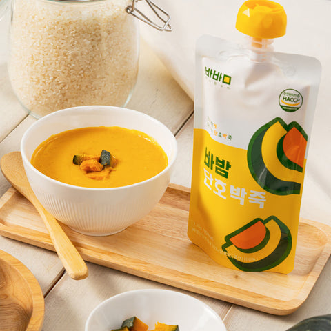[Bundle 5PCS] Babam Pumpkin pocket meal-Pumpkin / 바밤 포켓밀 간편한 아침 단호박 죽 130g