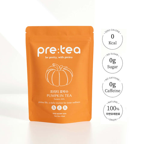 Pre:tea 100% Pumpkin Herbal Tea 20pcs x 1.5g / 프리티 호박수 호박차