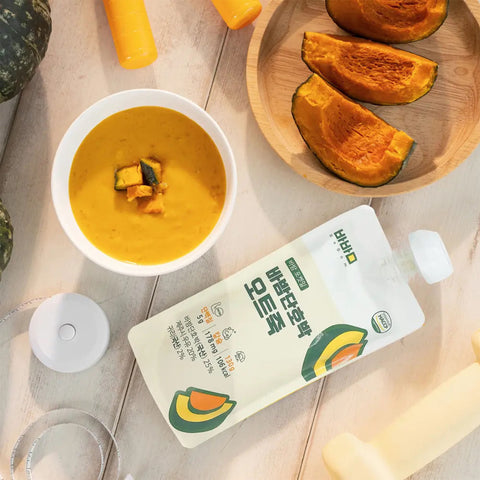 [Bundle 5PCS] Babam Pumpkin pocket meal-Oat / 바밤 포켓밀 간편한 아침 단호박 오트밀 죽 130g