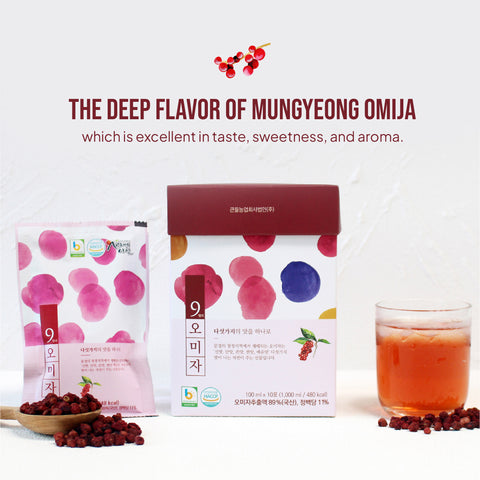 Mungyeong September Omija Juice Value Pack 100ml x 50pcs / 9월의 오미자즙