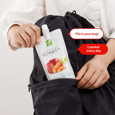 Clear Farm 100% Pear Bellflower Root Juice 100ml x 10pcs / 100% 맑은농장 국내산 배 도라지 즙