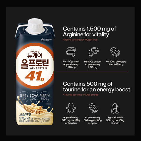 [9pcs / 18pcs] Nucare All Protein 41g Savory Grain (350ml)