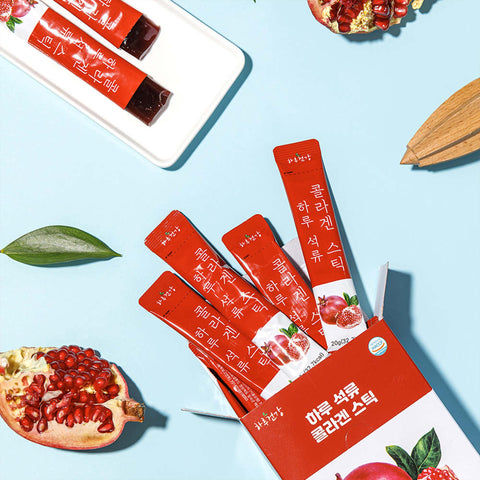 HARU Pomegranate Collagen Jelly Stick 20g x 30pcs / 하루건강 석류 콜라겐 젤리 스틱