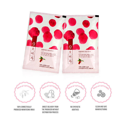 Mungyeong September Omija Juice Value Pack 100ml x 50pcs / 9월의 오미자즙