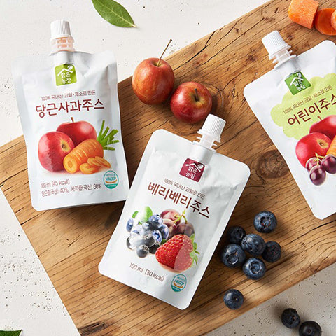 Clear Farm Berry Berry Juice 100ml x 10 pcs / 맑은농장 베리베리 주스