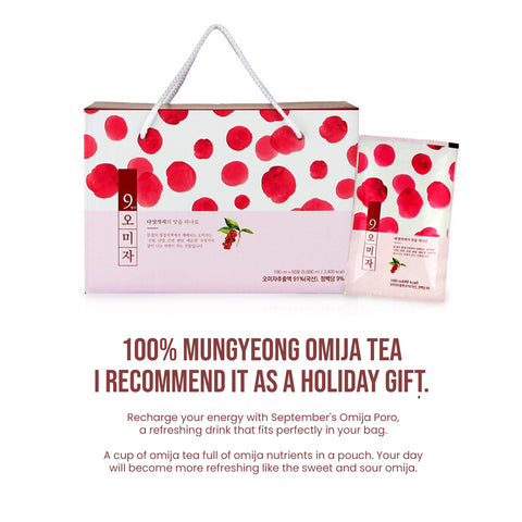 Mungyeong September Omija Juice Value Pack 100ml x 50pcs / 9월의 오미자즙