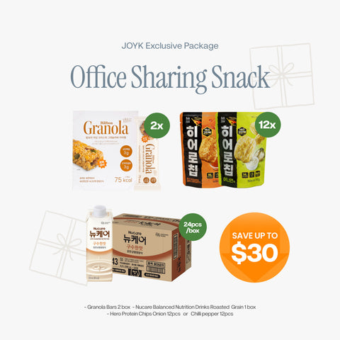 JOYK Office Sharing Snack Box | Healthy Office Snacks & Nutrition Drinks Bundle