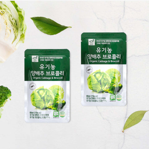 Korean Organic Cabbage & Broccoli Juice 80ml x 30pcs / 유기농양배추브로콜라
