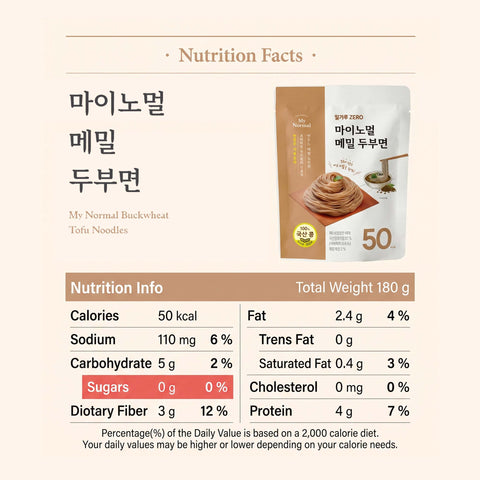 MyNormal Buckwheat Tofu Noodles – Zero Sugar, 5 Pack