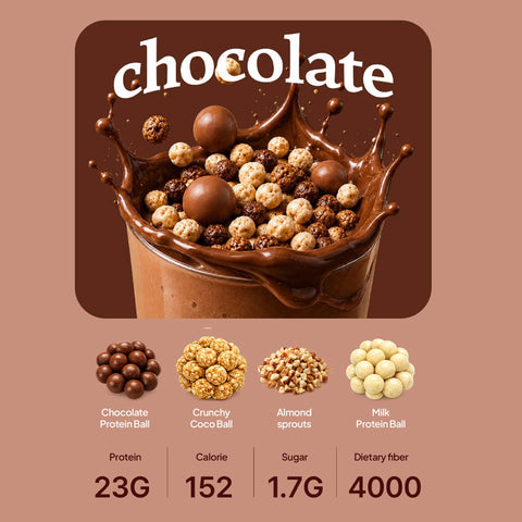 Glowtein Beauty Protein Shake – Chocolate, 23g Protein, 7 Pack