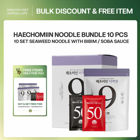 [BUY 1 BOX GET FREE 5] Haechomiin Seaweed Noodles with Soba Sauce