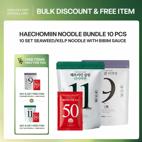 [BUY 10 GET 5 FREE] 해초미인 (Haecho Miin) Seaweed and Kelp Noodle with Bibim Sauce
