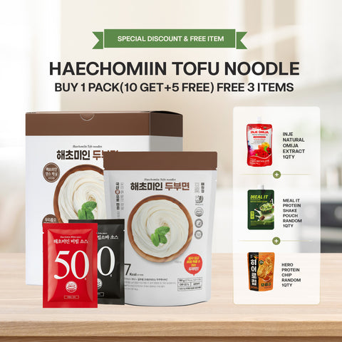 [BUY 1 BOX GET FREE 5] Haechomiin Tofu Noodle with Soba Sauce