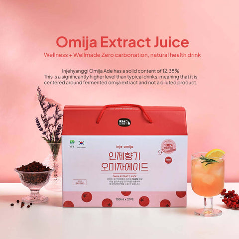 Omija Misa Omija Extract Drink 100ml Gift Set / 五味子  / 프리미엄 오미자 에이드 주스