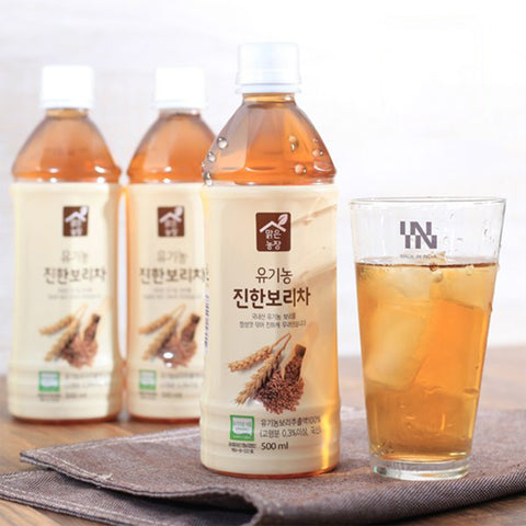 Korean Organic Barley Tea Drink 500ml x 20 pcs/ 맑은농장 유기농 진한 보리차