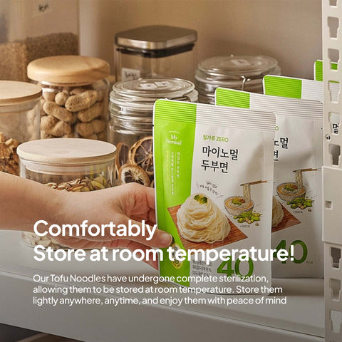 [5 Packs] MyNormal 100% Domestic Soybean Tofu Noodles  / 마이노멀 국산콩 100% 두부면 5개입