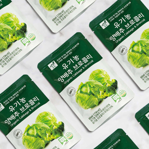 Korean Organic Cabbage & Broccoli Juice 80ml x 30pcs / 유기농양배추브로콜라