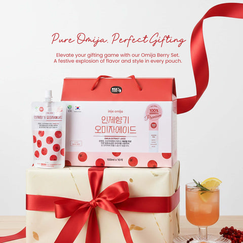 Omija Misa Omija Extract Drink 100ml Gift Set / 五味子  / 프리미엄 오미자 에이드 주스