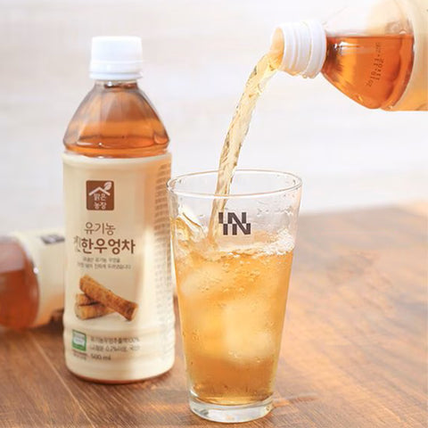 Korean Organic Burdock Tea Drink 500ml x 20pcs / 맑은농장 유기농 진한 우엉차