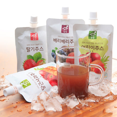 Clean Farm 100% Korean Carrot Apple Juice 100ml x 10 pcs / 맑은농장 100%국내산 당근 사과 주스
