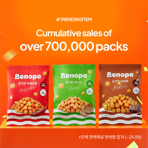 Benope Protein Snack Finger Pop - 48g / 베노프 단백질과자 핑거팝