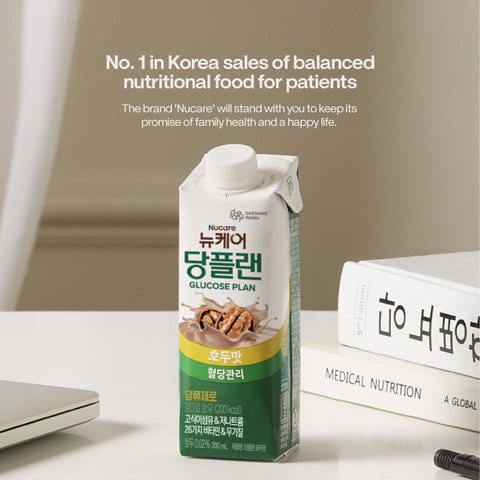 [12pcs / 24pcs] Nucare Glucose Plan Walnut (200ml) KMF HALAL