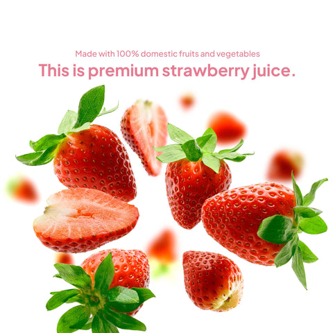 Clear Farm 100% Strawberry Juice 100ml x 10 pcs/ 100% 맑은농장 딸기 주스