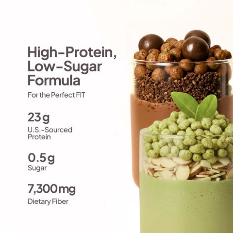 Glowtein Beauty 19g Protein High Fiber Shake Real Matcha (40g x 7ea/pack)
